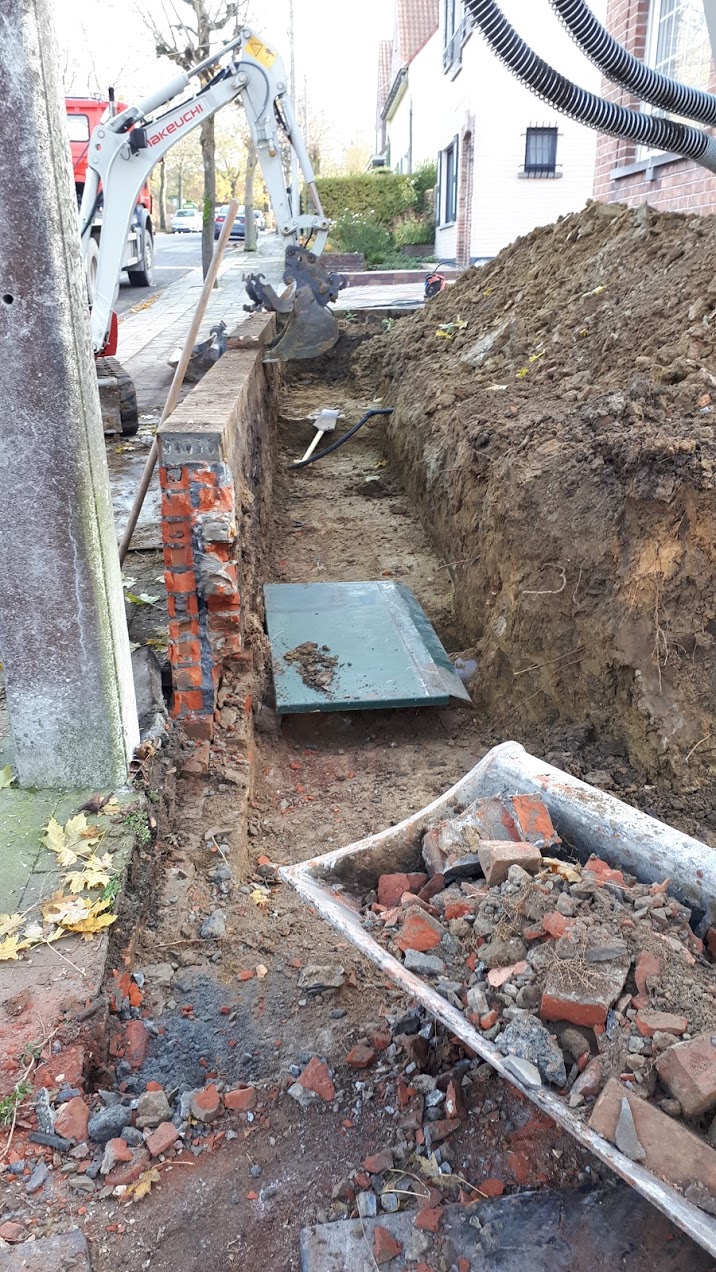 Grondwerken realisatie 03 door Groenvoorziening Delcroix